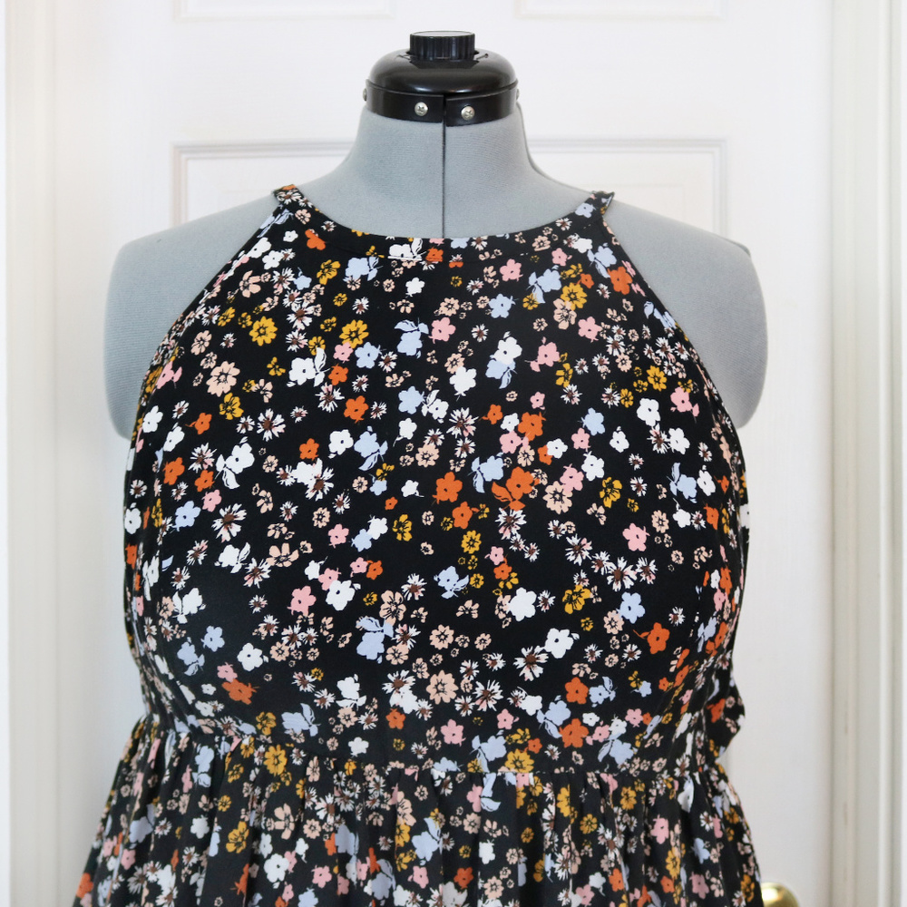 Torrid Floral High Neck Dress